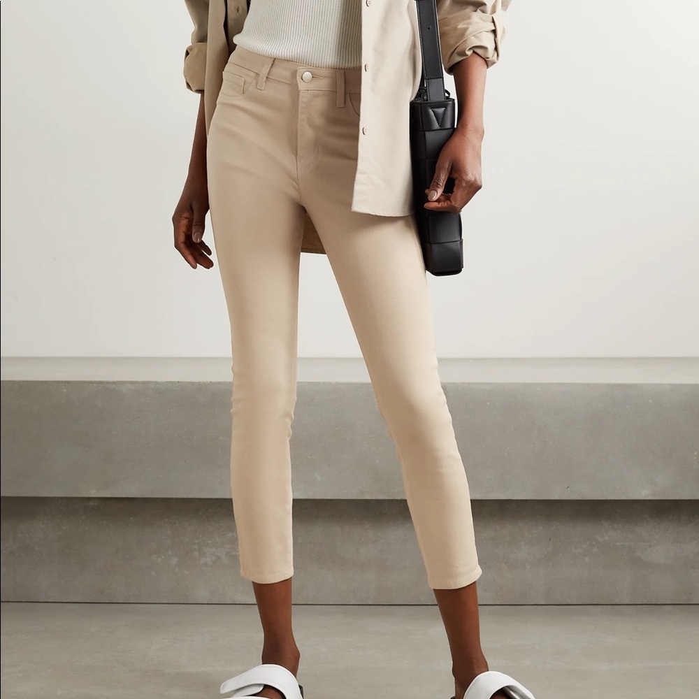 Margot High Rise Skinny in Biscuit